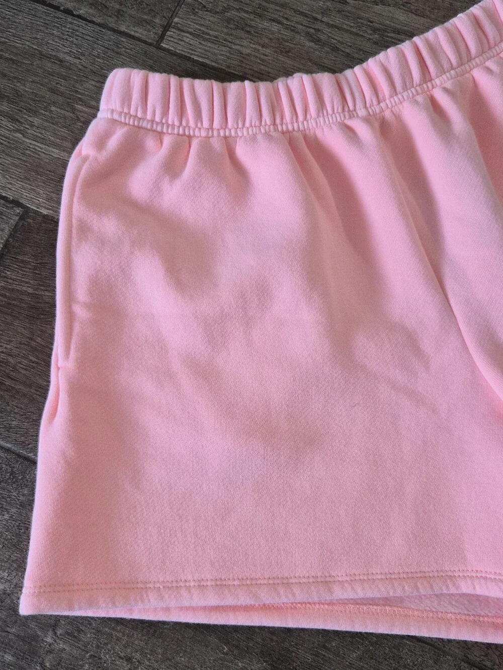 NWT J. Crew Heritage Fleece Salmon Pink Cotton Blend Lounge Sweat Shorts Size S